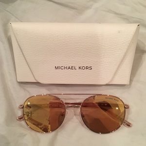 Michael Kors Gold Sunglasses
